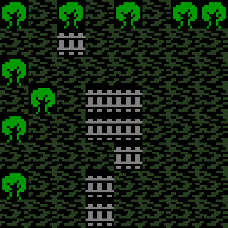 Batched, with version 1’s code, jungle temple, spiral order, 8 by 8 cells.