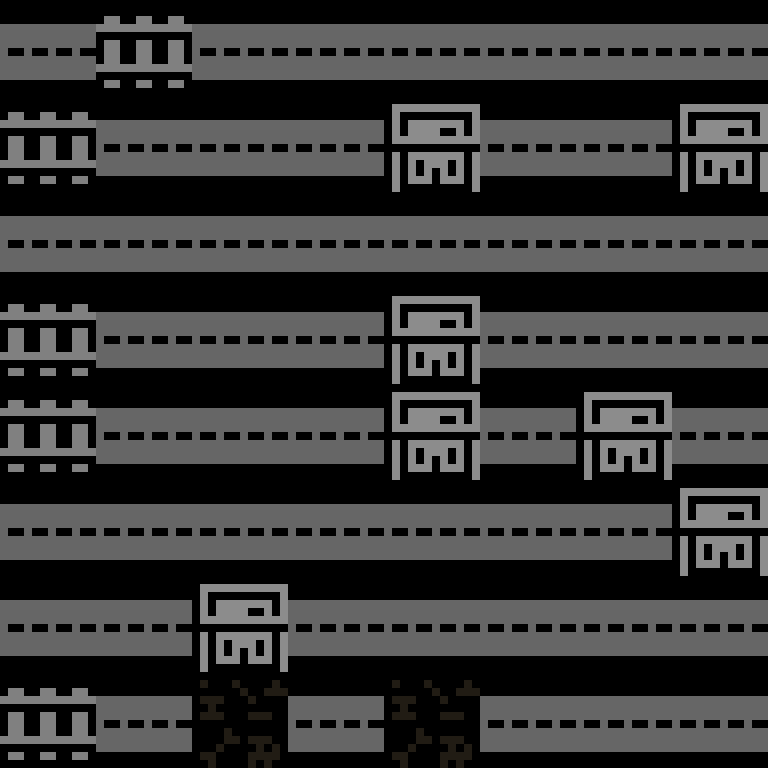 Batched, with version 1’s code, cyberpunk block, branching order, 8 by 8 cells.