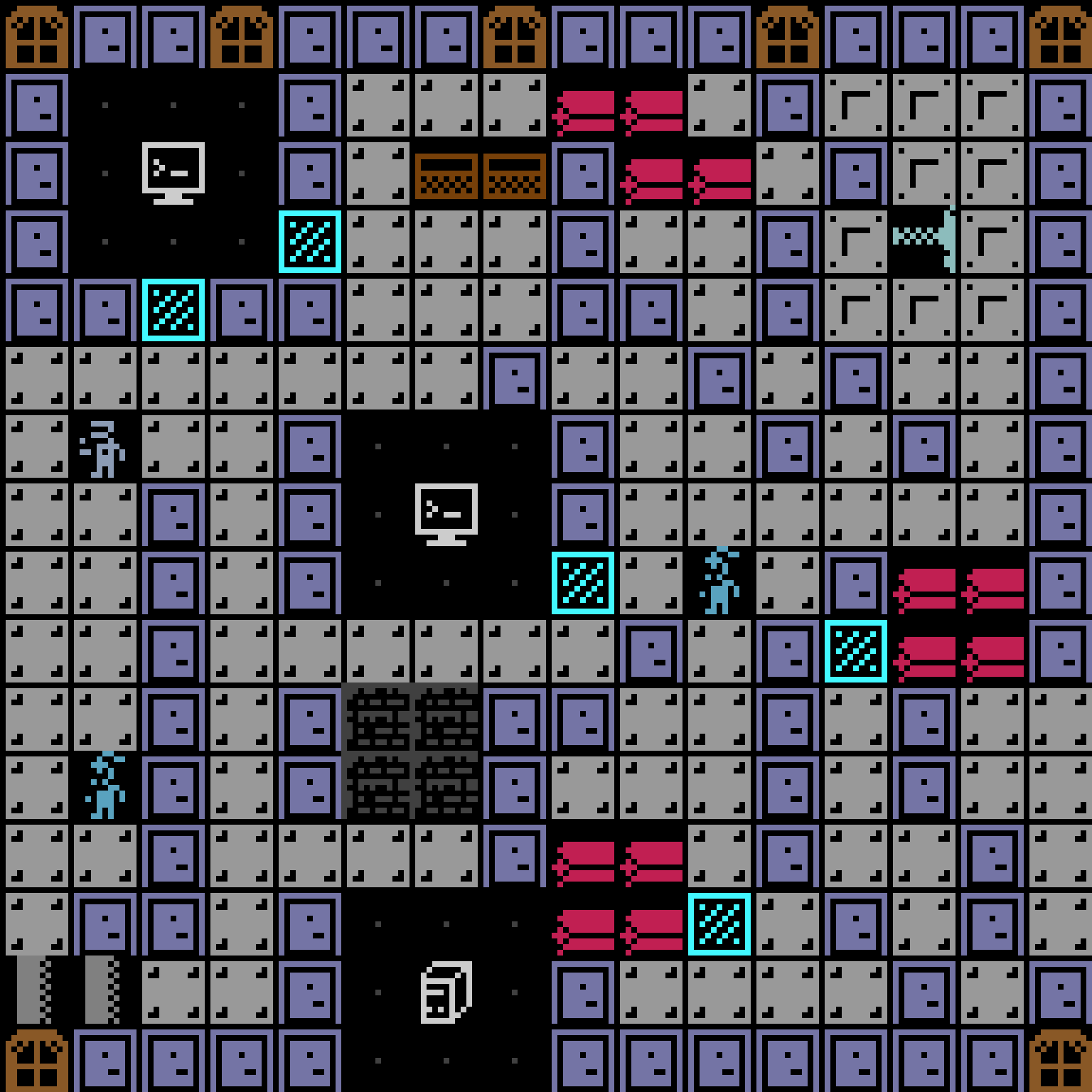 LLM, with version 1’s code, space station, frontier order, 16 by 16 cells.