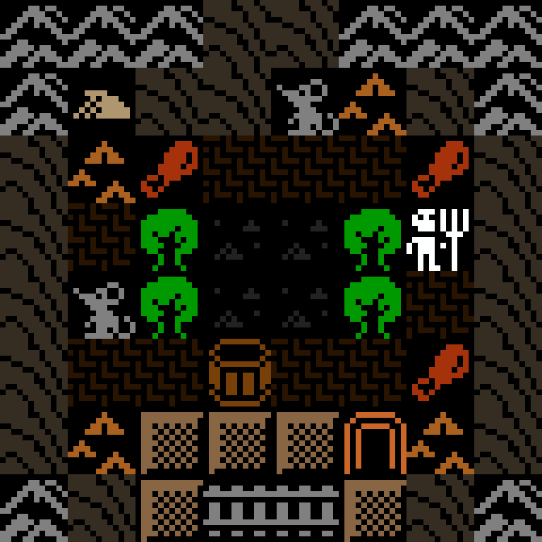 LLM, with version 1’s code, desert outpost, frontier order, 8 by 8 cells.