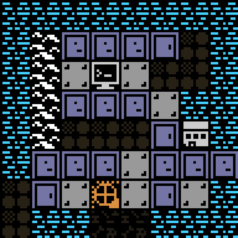 LLM, with version 1’s code, arctic base, spiral order, 8 by 8 cells.