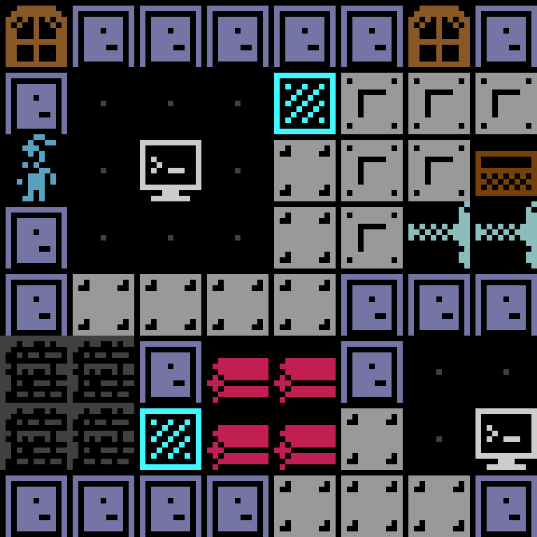 LLM, with version 1’s code, space station, random order, 8 by 8 cells.