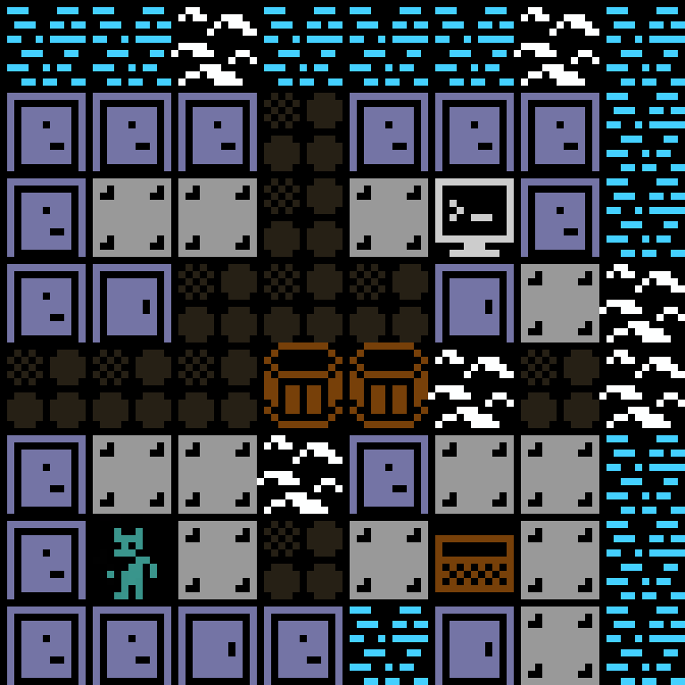 LLM, with version 1’s code, arctic base, clustered order, 8 by 8 cells.