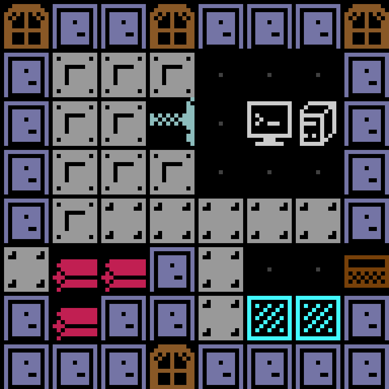 LLM, with version 1’s code, space station, frontier order, 8 by 8 cells.
