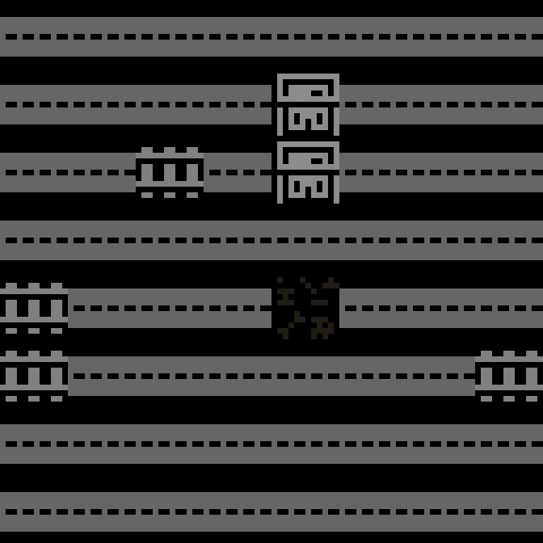 Cell by cell, version 1, cyberpunk block, spiral order, 8 by 8 cells.