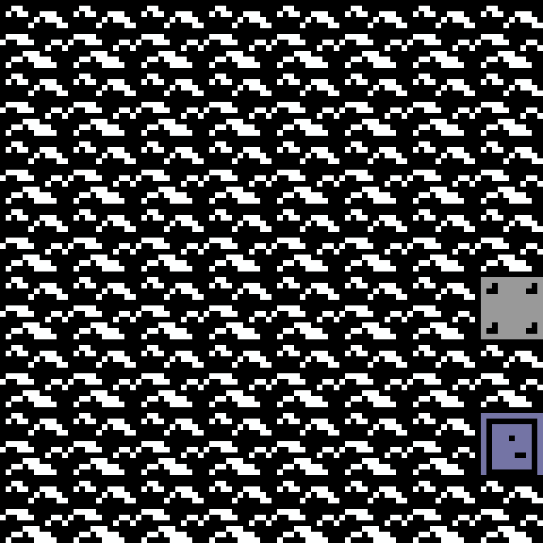 Cell by cell, version 1, arctic base, random order, 8 by 8 cells.