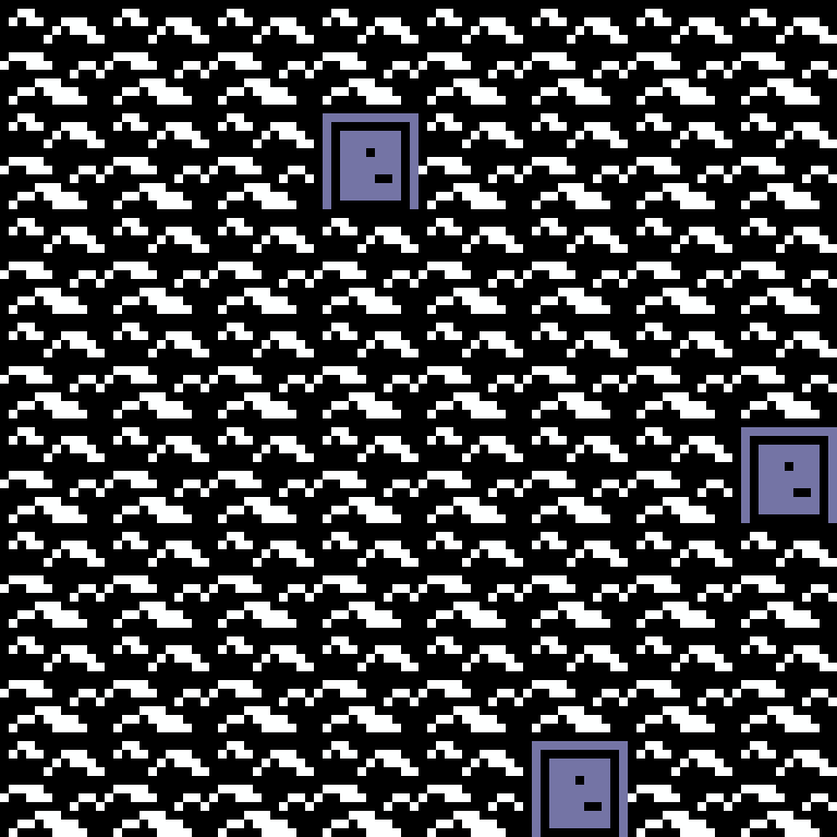 Cell by cell, version 1, arctic base, spiral order, 8 by 8 cells.