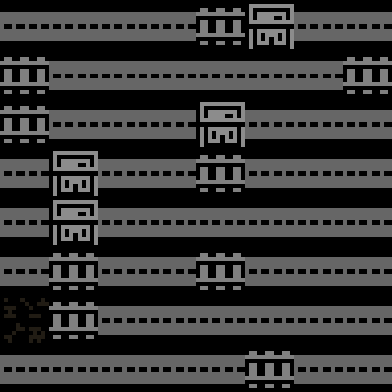 Cell by cell, version 1, cyberpunk block, frontier order, 8 by 8 cells.