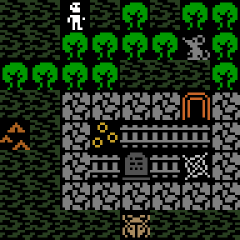 Cell by cell, version 10, jungle temple, frontier order, 8 by 8 cells.