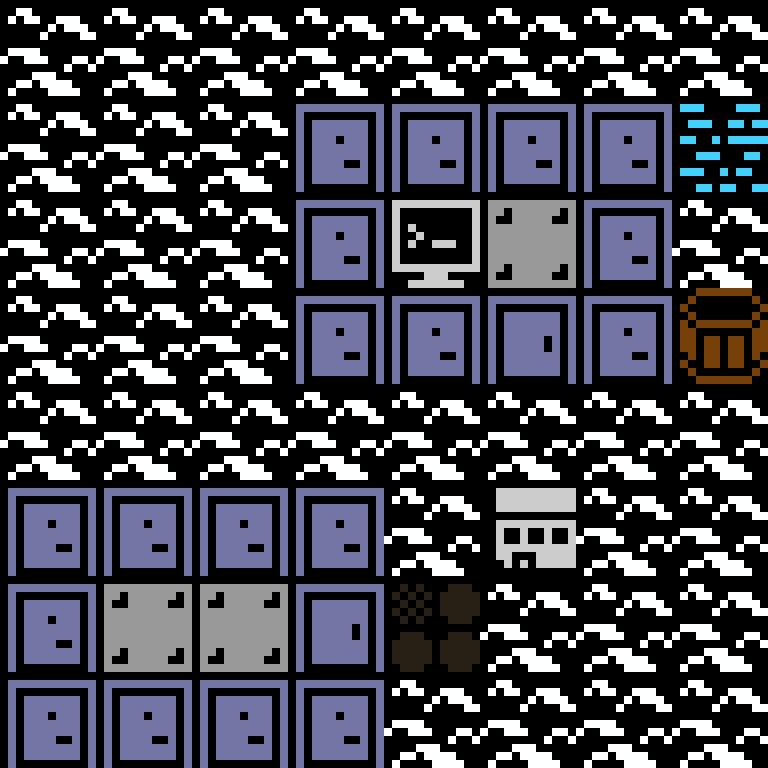Cell by cell, version 10, arctic base, random order, 8 by 8 cells.