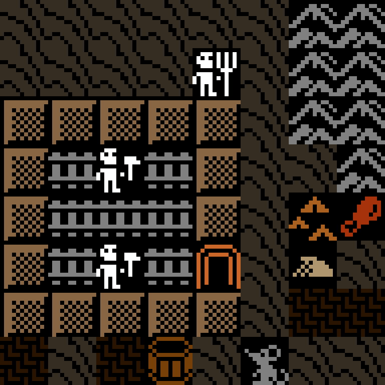 Cell by cell, version 10, desert outpost, frontier order, 8 by 8 cells.