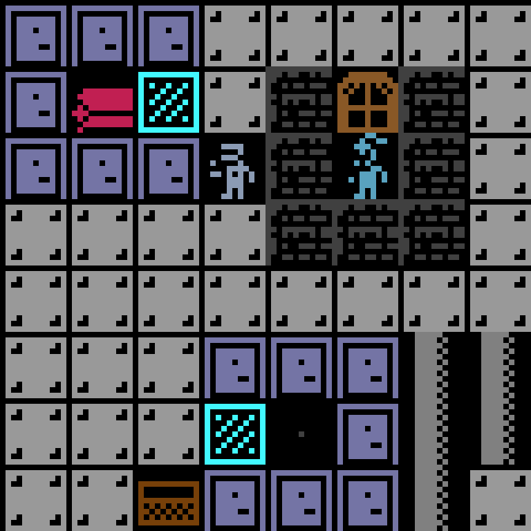 Cell by cell, version 10, space station, frontier order, 8 by 8 cells.