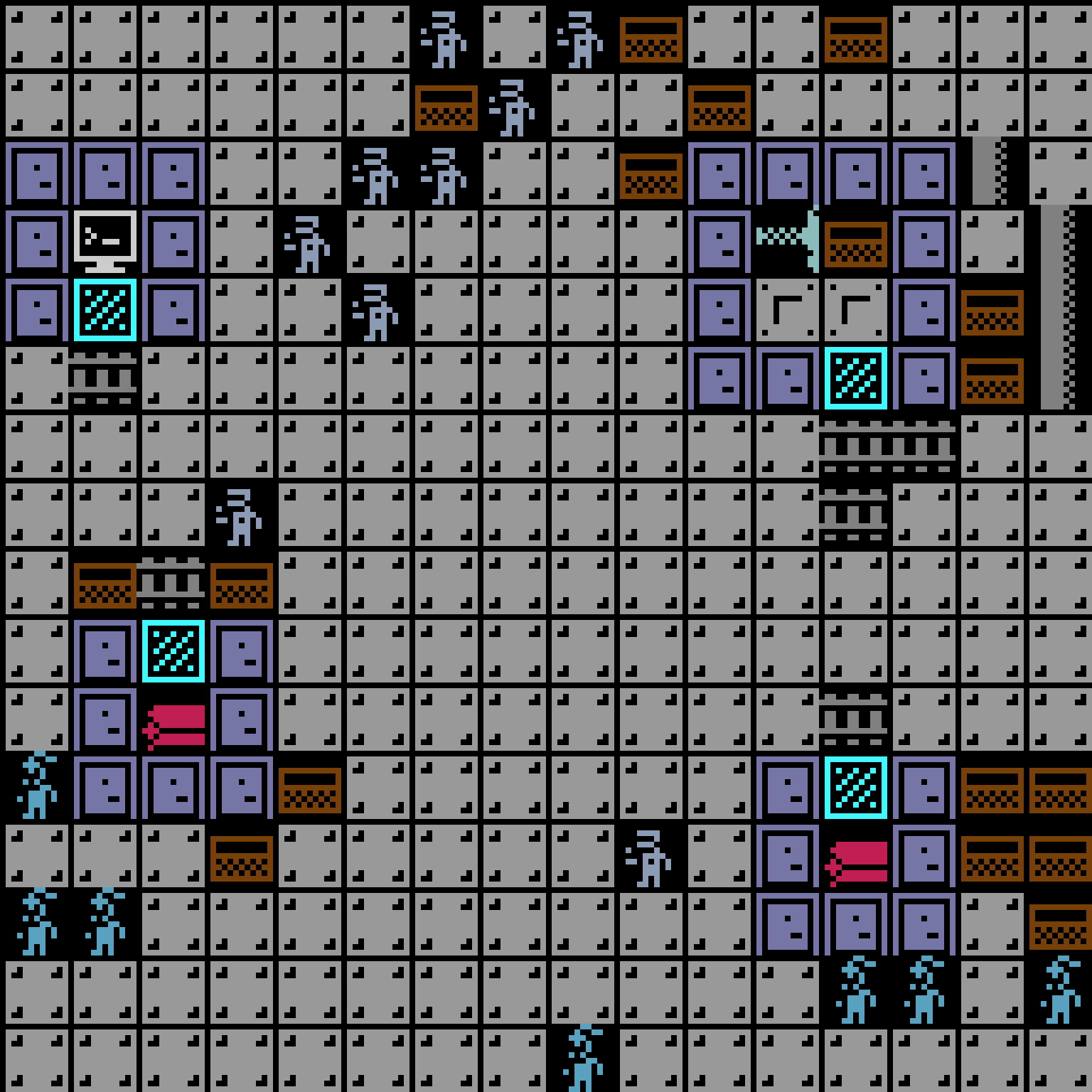 Batched, with version 11’s code, space station, frontier order, 16 by 16 cells.