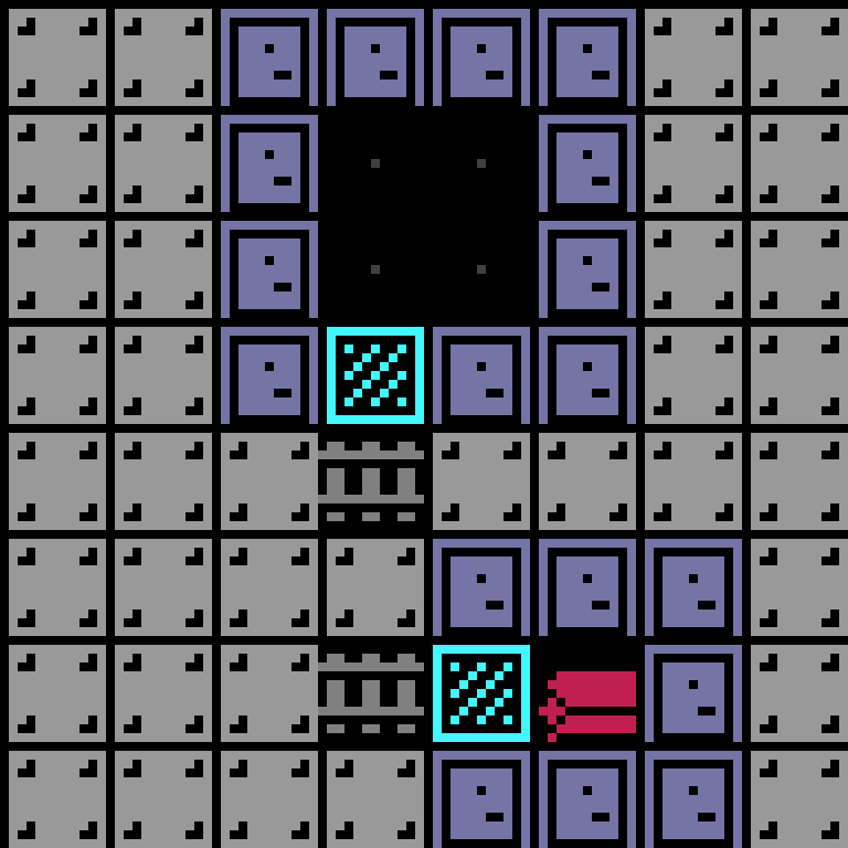 Batched, with version 11’s code, space station, branching order, 8 by 8 cells.