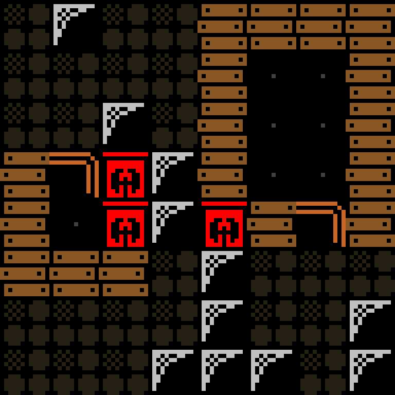 Batched, with version 11’s code, haunted mansion, spiral order, 8 by 8 cells.