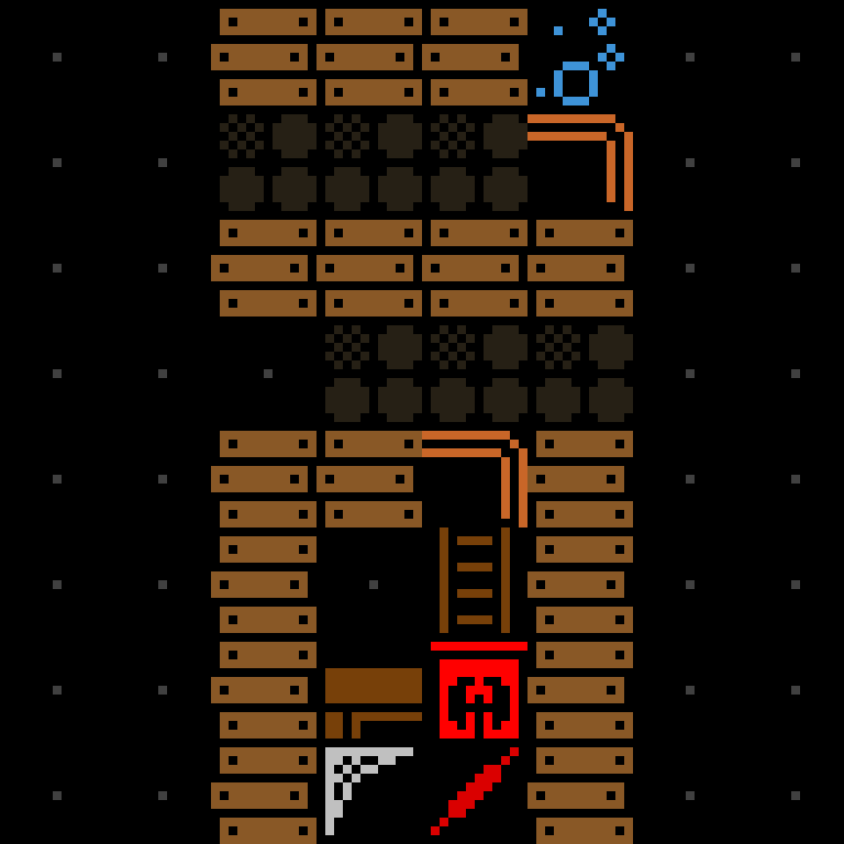 LLM, with version 11’s code, haunted mansion, spiral order, 8 by 8 cells.