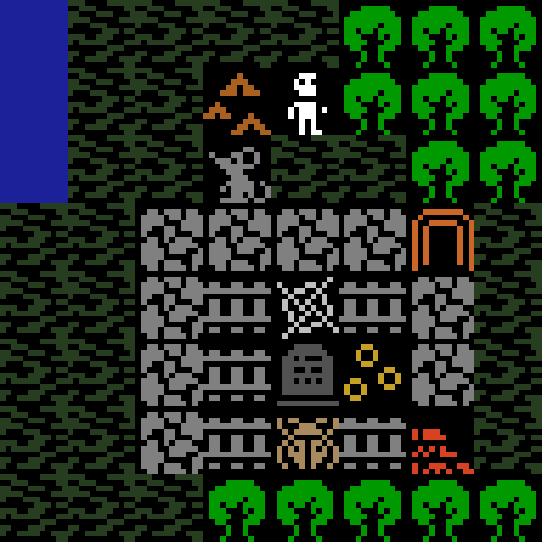 LLM, with version 11’s code, jungle temple, frontier order, 8 by 8 cells.