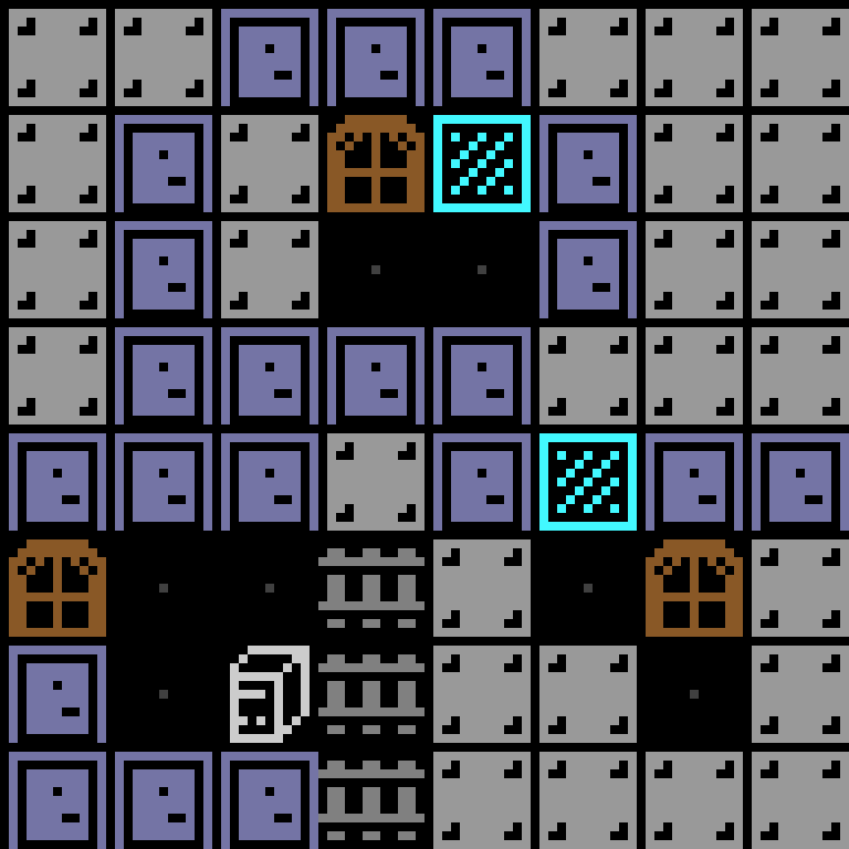 LLM, with version 11’s code, space station, spiral order, 8 by 8 cells.