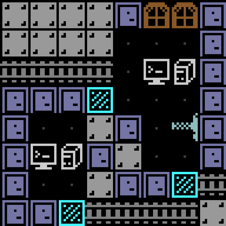 LLM, with version 11’s code, space station, random order, 8 by 8 cells.