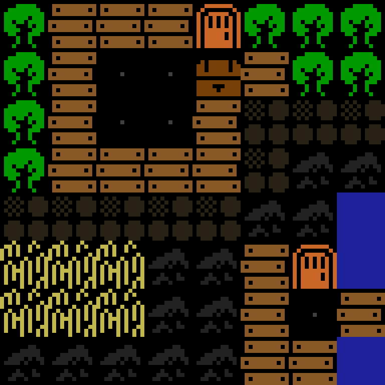 LLM, with version 11’s code, medieval village, frontier order, 8 by 8 cells.