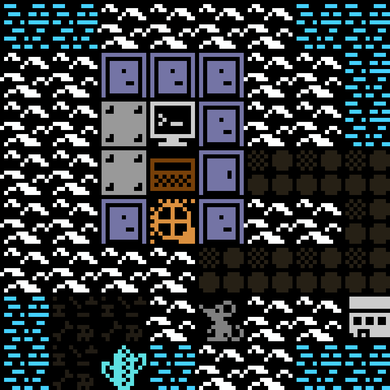 LLM, with version 11’s code, arctic base, clustered order, 8 by 8 cells.
