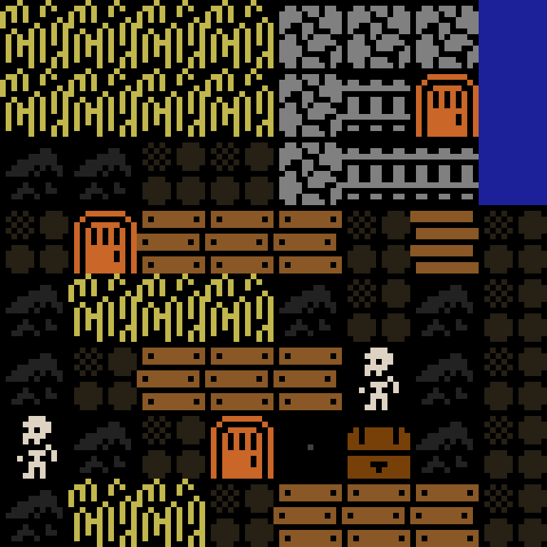 LLM, with version 11’s code, medieval village, spiral order, 8 by 8 cells.