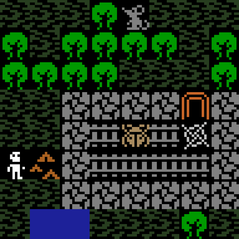 Cell by cell, version 11, jungle temple, frontier order, 8 by 8 cells.