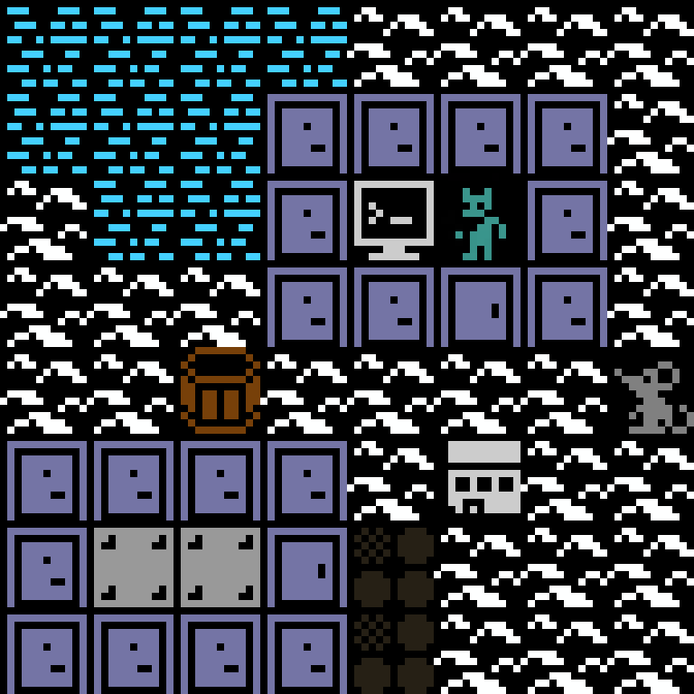 Cell by cell, version 11, arctic base, random order, 8 by 8 cells.