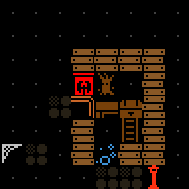 Cell by cell, version 11, haunted mansion, random order, 8 by 8 cells.