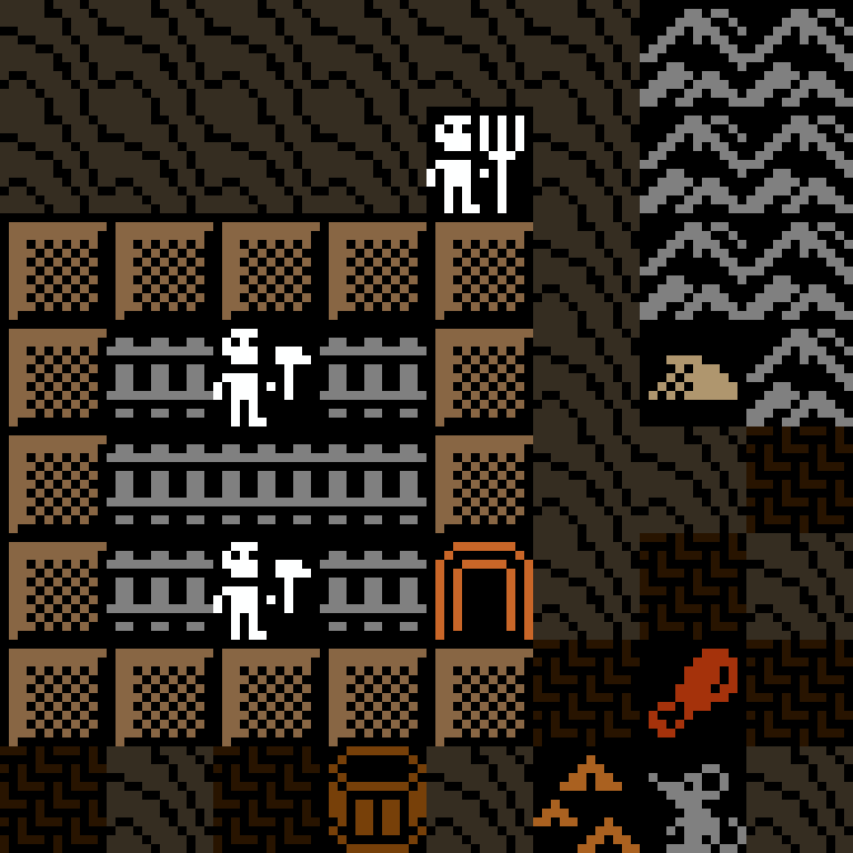 Cell by cell, version 11, desert outpost, frontier order, 8 by 8 cells.
