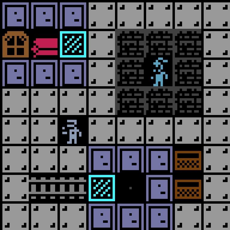 Cell by cell, version 11, space station, frontier order, 8 by 8 cells.