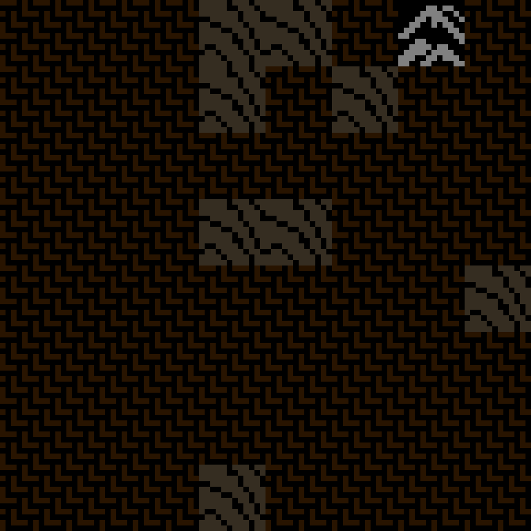 Cell by cell, version 2, desert outpost, spiral order, 8 by 8 cells.