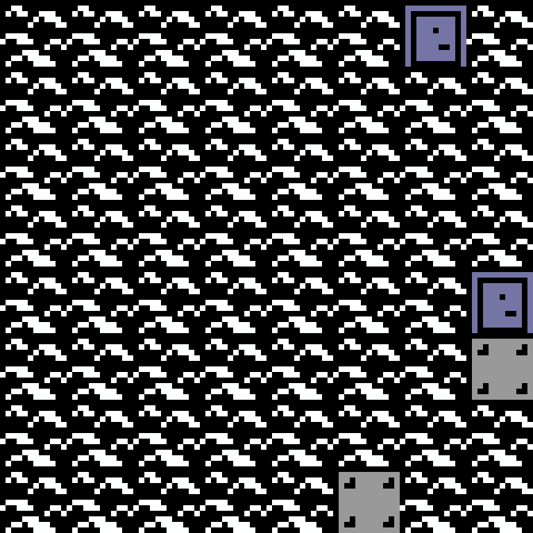 Cell by cell, version 2, arctic base, spiral order, 8 by 8 cells.