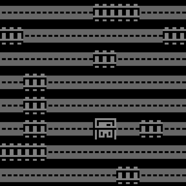 Cell by cell, version 2, cyberpunk block, frontier order, 8 by 8 cells.