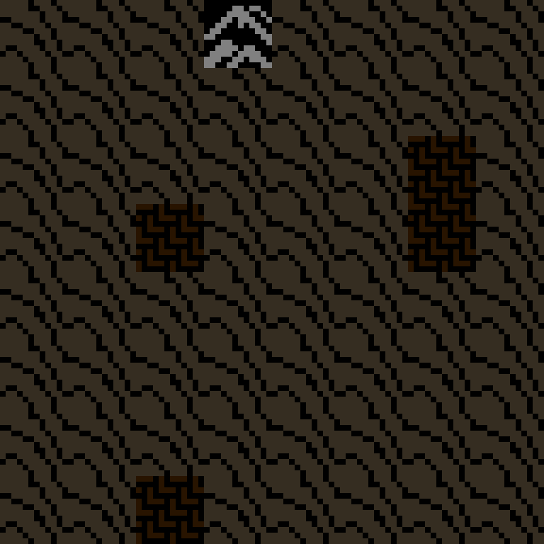 Cell by cell, version 2, desert outpost, branching order, 8 by 8 cells.
