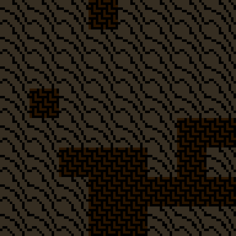 Cell by cell, version 2, desert outpost, frontier order, 8 by 8 cells.