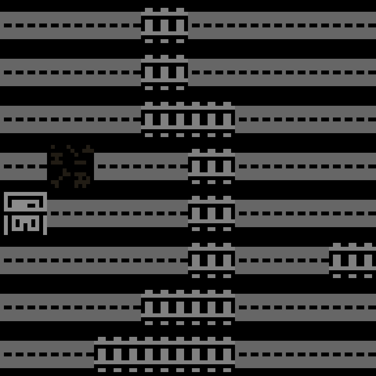 Cell by cell, version 3, cyberpunk block, spiral order, 8 by 8 cells.