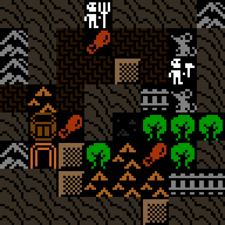 Cell by cell, version 3, desert outpost, frontier order, 8 by 8 cells.