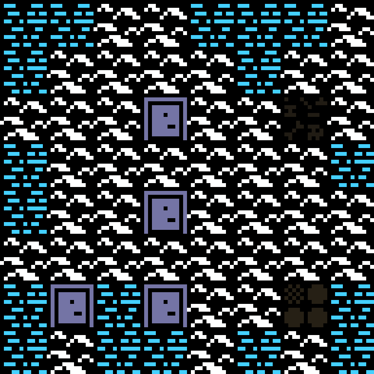 Batched, with version 4’s code, arctic base, frontier order, 8 by 8 cells.