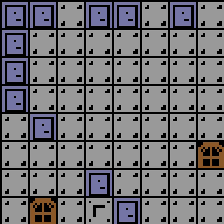 Batched, with version 4’s code, space station, branching order, 8 by 8 cells.