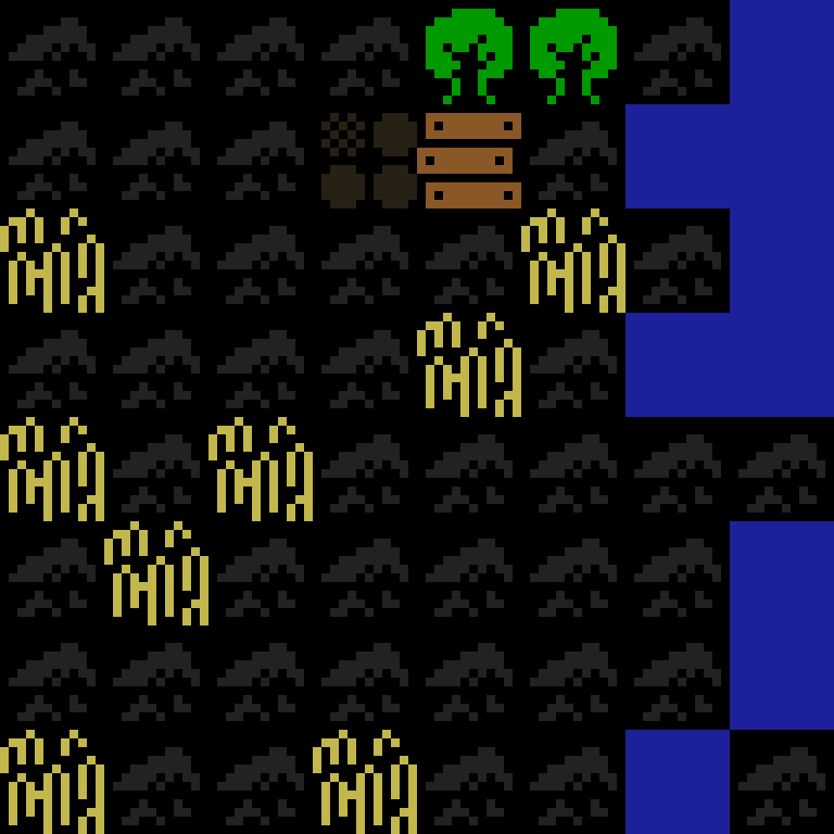 Batched, with version 4’s code, medieval village, spiral order, 8 by 8 cells.