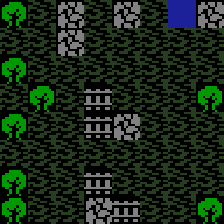 Batched, with version 4’s code, jungle temple, spiral order, 8 by 8 cells.