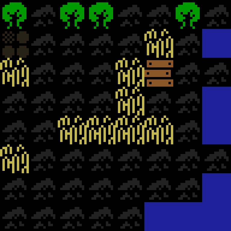 Batched, with version 4’s code, medieval village, clustered order, 8 by 8 cells.