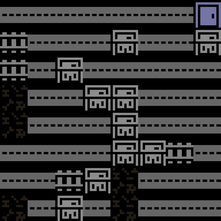 Batched, with version 4’s code, cyberpunk block, branching order, 8 by 8 cells.