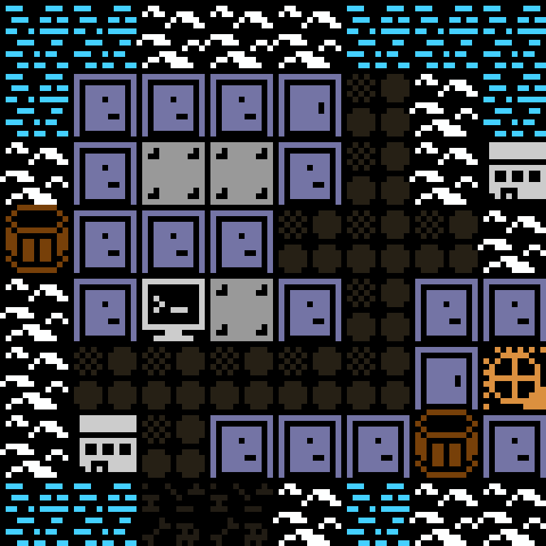 LLM, with version 4’s code, arctic base, frontier order, 8 by 8 cells.
