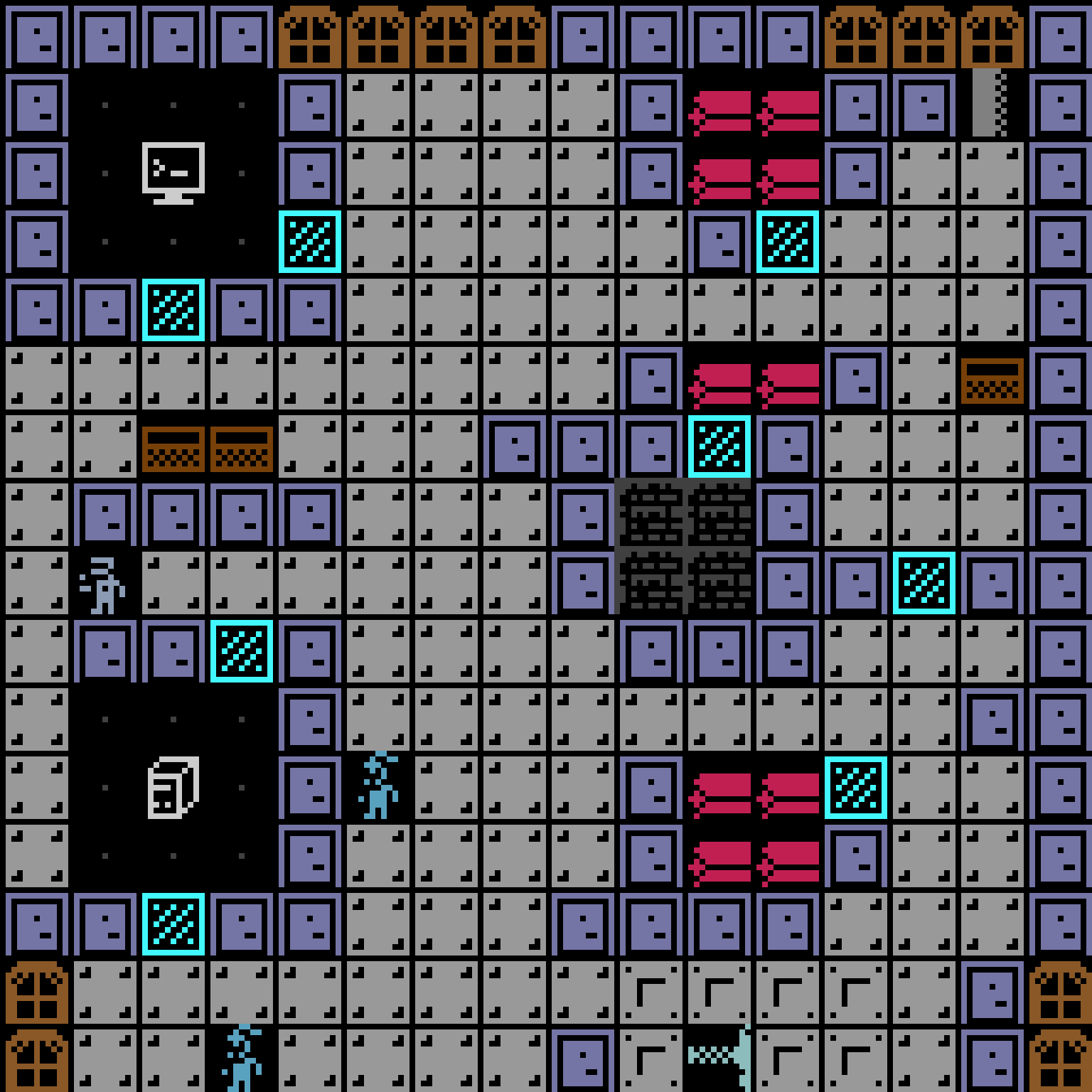 LLM, with version 4’s code, space station, frontier order, 16 by 16 cells.