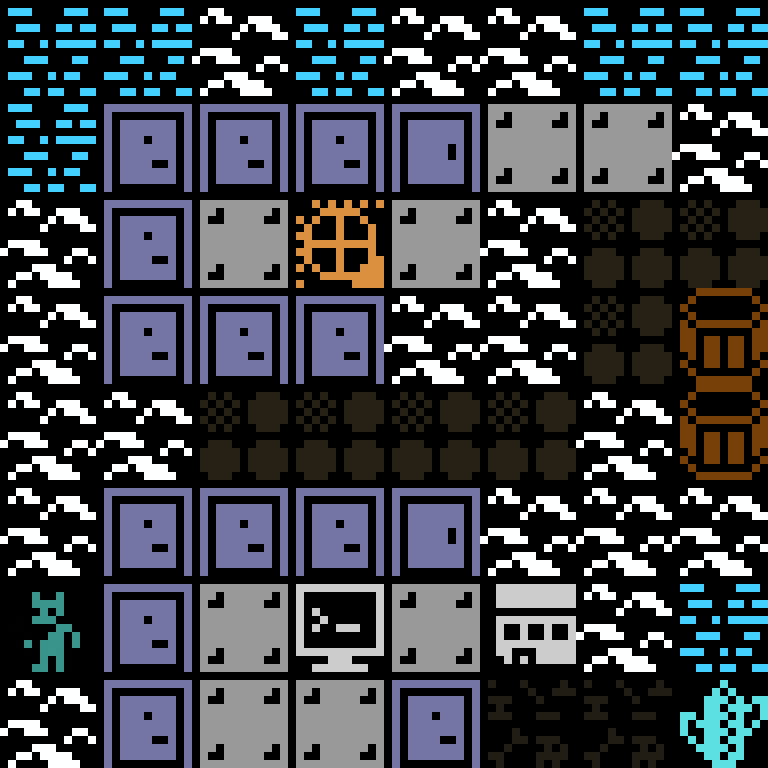 LLM, with version 4’s code, arctic base, random order, 8 by 8 cells.