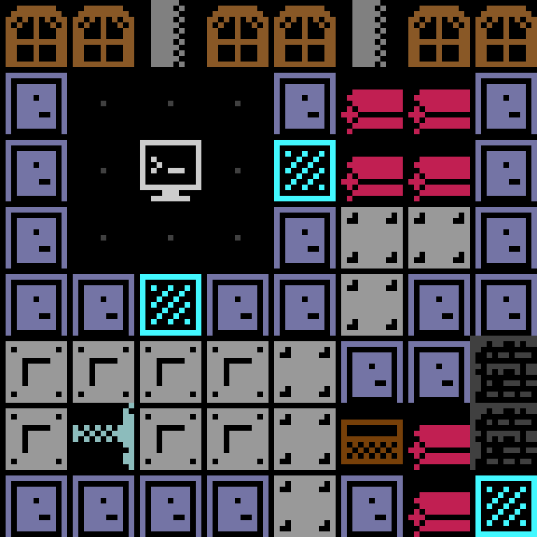 LLM, with version 4’s code, space station, spiral order, 8 by 8 cells.