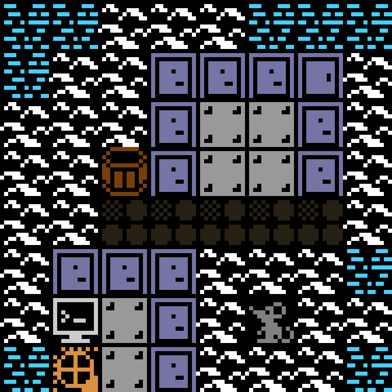 LLM, with version 4’s code, arctic base, spiral order, 8 by 8 cells.