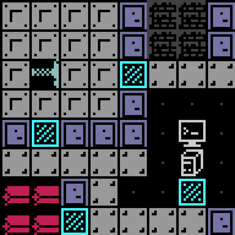 LLM, with version 4’s code, space station, spiral order, 8 by 8 cells.
